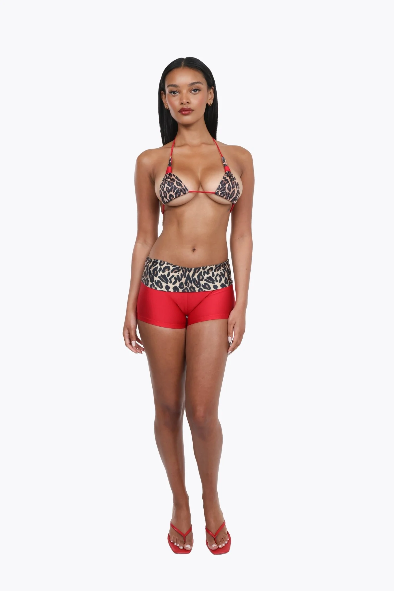 Leo Foldover Mini Shorts - Image 3